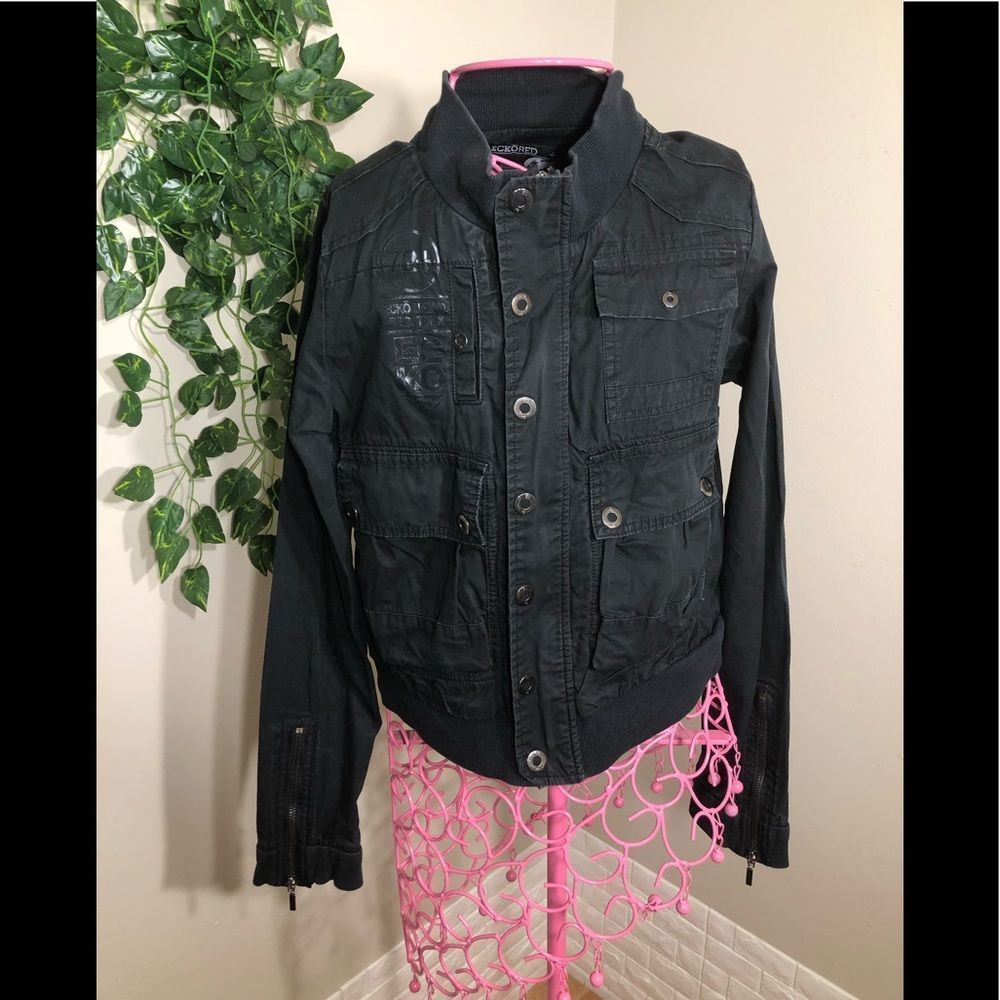 Eckò red black denim jacket